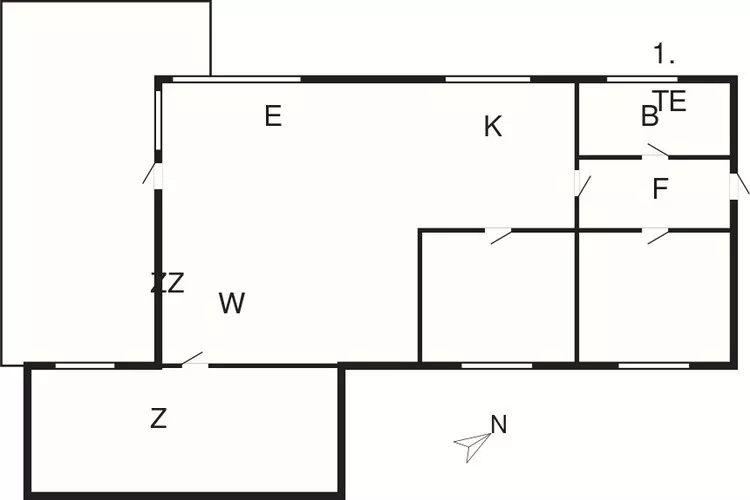 5 Personen Ferienhaus in Rødby-By Traum-Grundriss