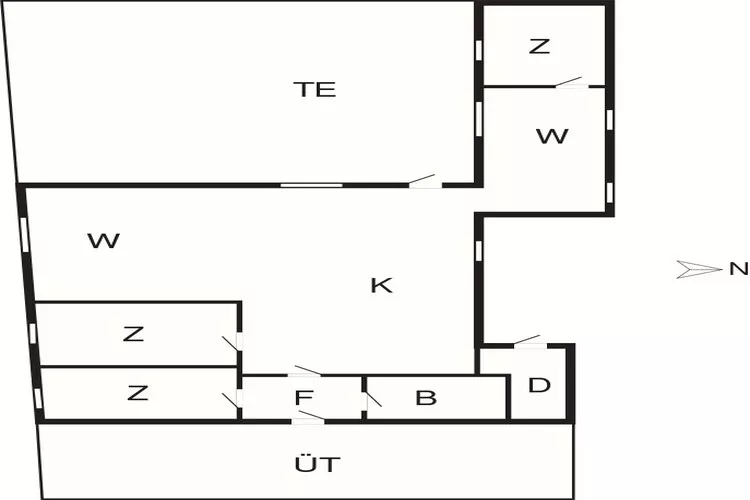 6 Personen Ferienhaus in Struer-By Traum-Grundriss