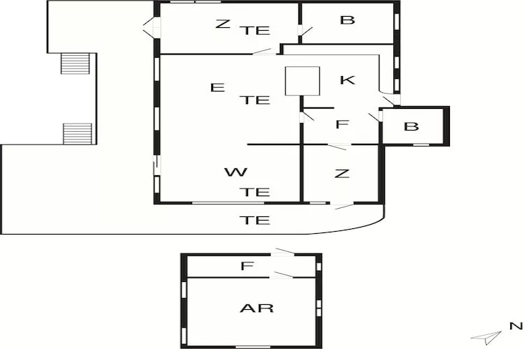 Maison de vacances pour 6 a Frederiksværk-By Traum-Plan