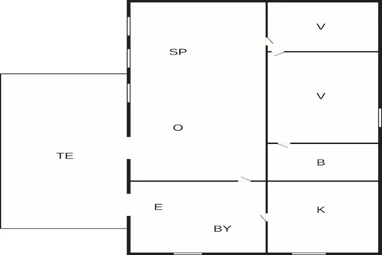 4 person holiday home in Hadsund-By Traum-Floor plan