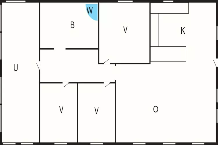 4 etoiles maison de vacances a Løkken-By Traum-Plan d'étage