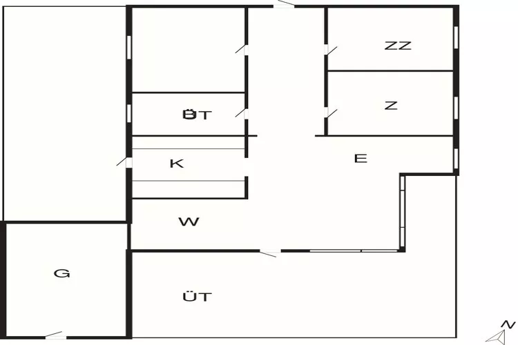 5 Personen Ferienhaus in Roslev-By Traum-Grundriss