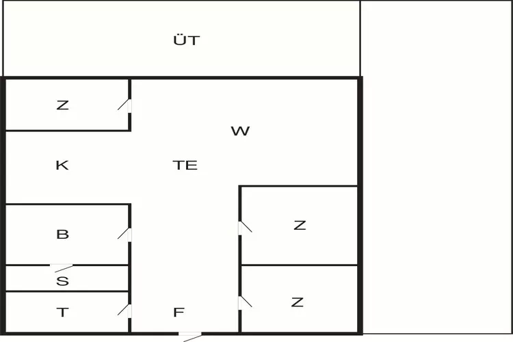 8 person holiday home in Pandrup-By Traum-Floor plan