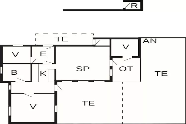 6 Personen Ferienhaus in Jerup-By Traum-Grundriss