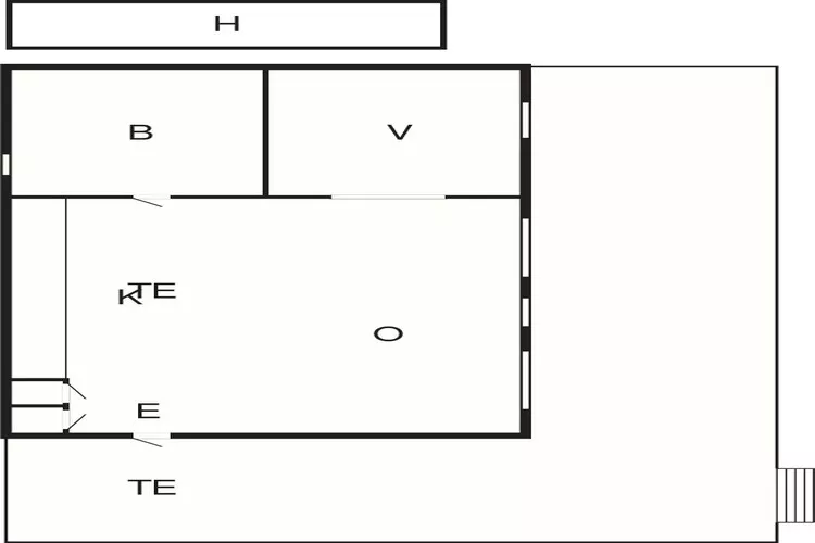 4 Sterne Ferienhaus in HENÅN-Grundriss
