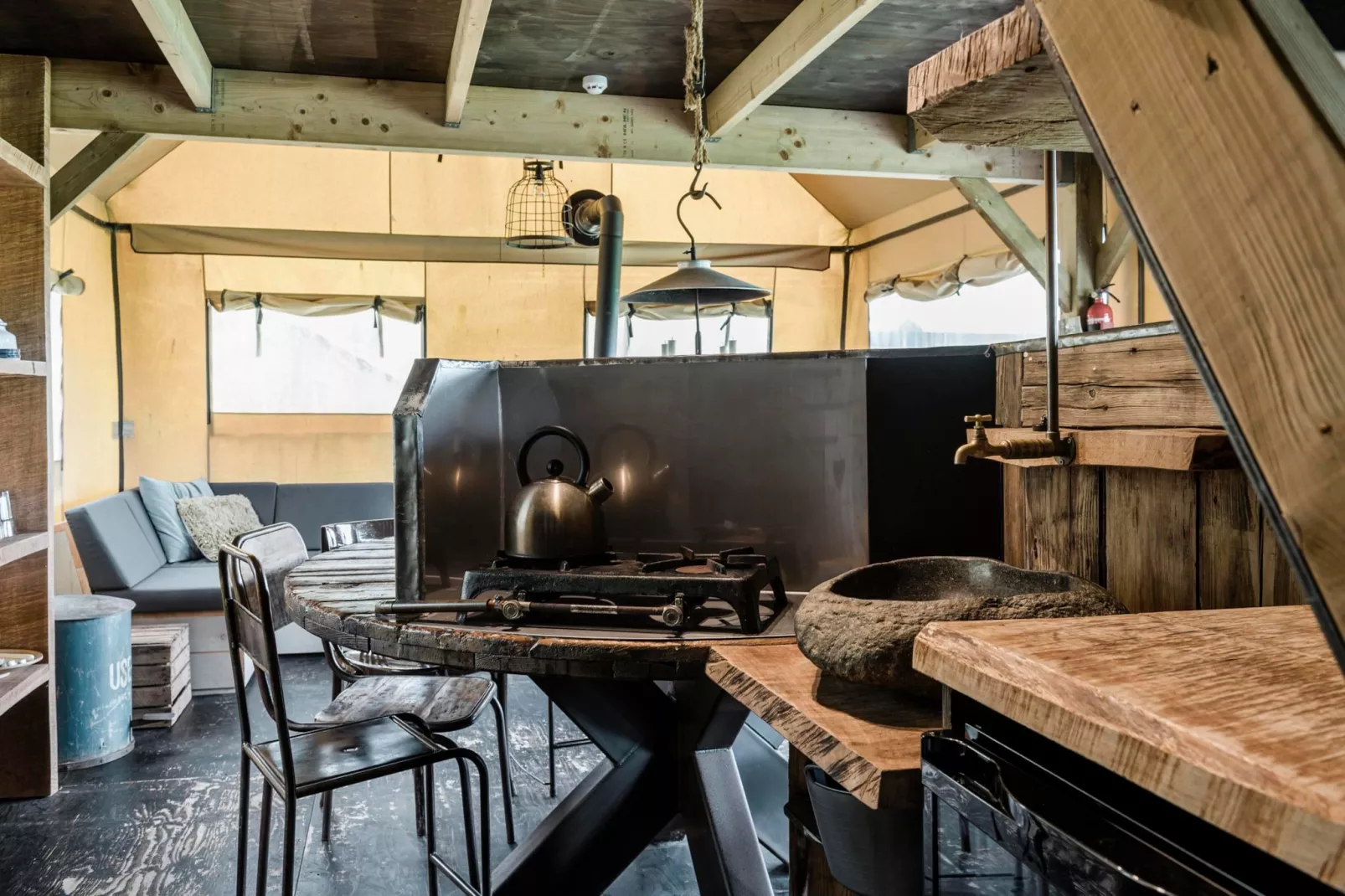 Wood Lodge Luxe - Duynpark-Kitchen