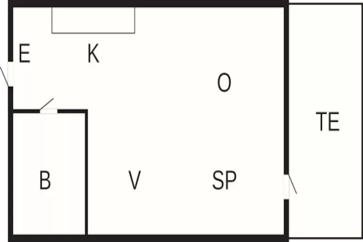 2 pers.Lejl.m/havudsigt-Plan d'étage