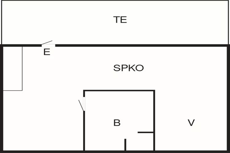 2 pers.Hus-Floor plan