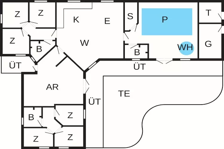 5 star holiday home in Idestrup-Floor plan