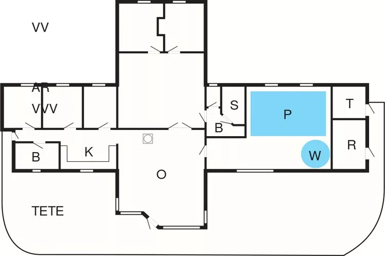 4 Sterne Ferienhaus in Løkken-By Traum-Grundriss