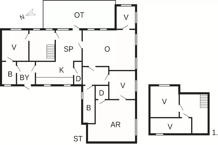 16 Personen Ferienhaus in Vestervig-Grundriss