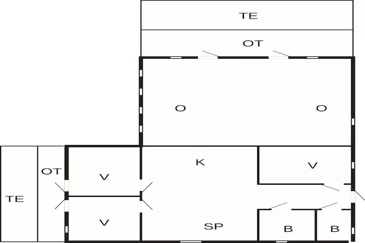 4 star holiday home in Væggerløse-Floor plan