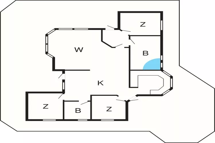 4 star holiday home in Rønde-Floor plan