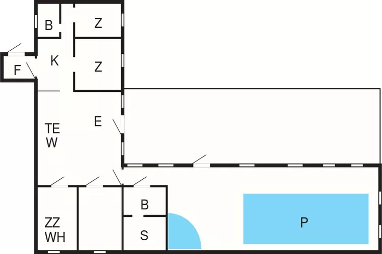 4 star holiday home in Væggerløse-Floor plan