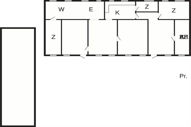 8 person holiday home in Roslev-Floor plan