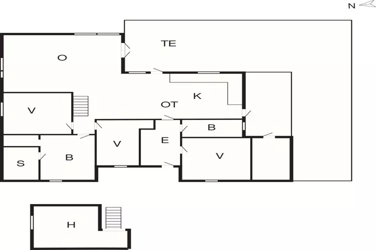 Ruhiges Refugium in Lyngsa -- By Traum Ferienwohnungen-Grundriss