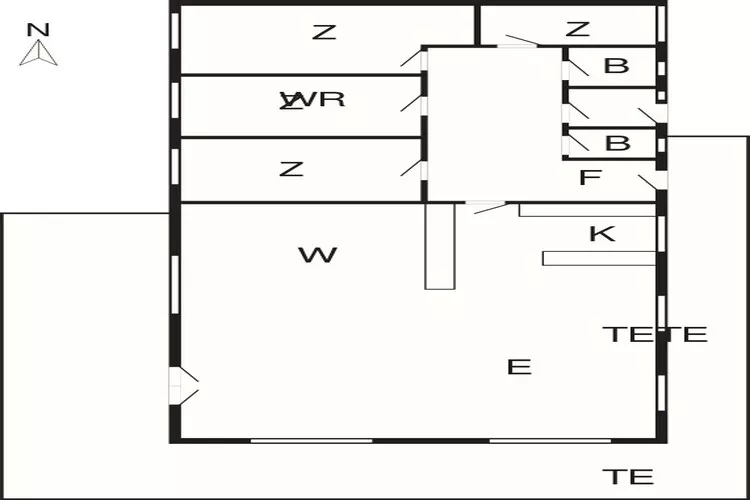 8 person holiday home in Jerup-Floor plan