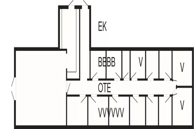 Delt værelse til 6 personer-Floor plan