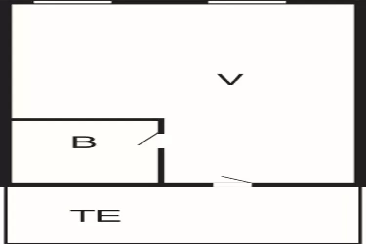3 personers værelse 20m²-Floor plan