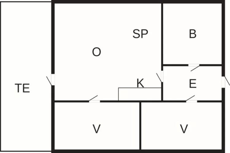 4+1 pers.Hus-Floor plan