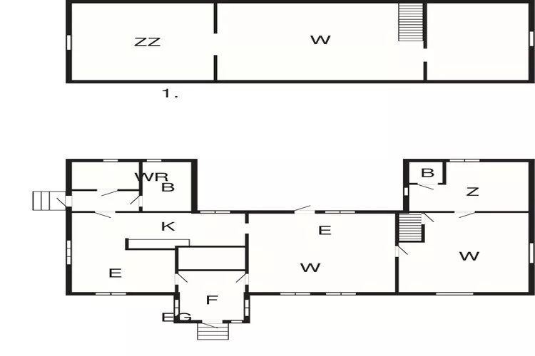 Ferienhaus mit 3 Schlafzimmern und Sauna-Grundriss