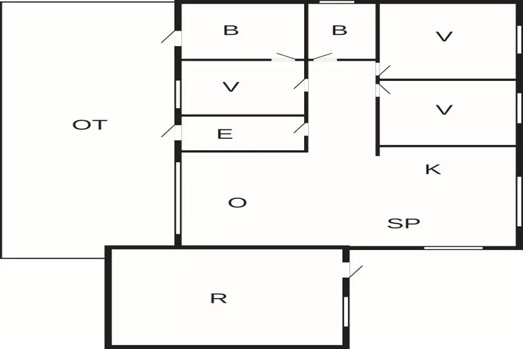 Maison de vacances pour 6 a Storvorde-Plan d'étage
