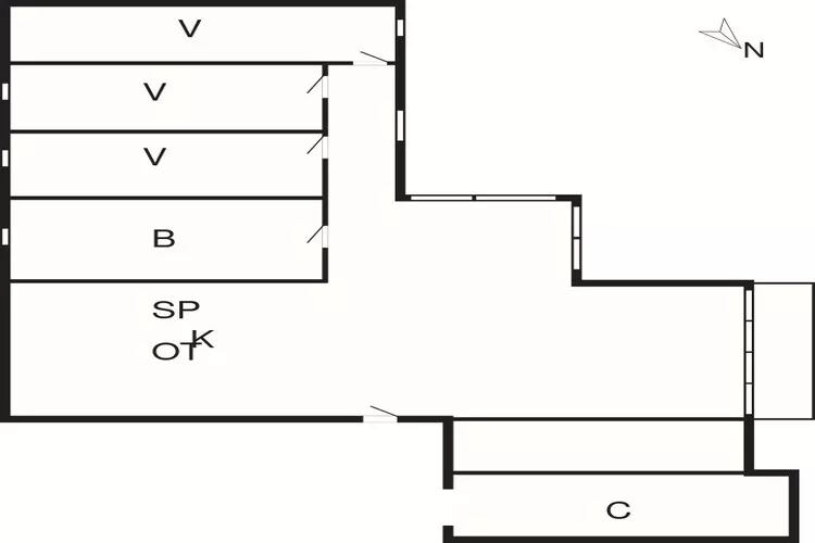 4 star holiday home in Hals-Floor plan