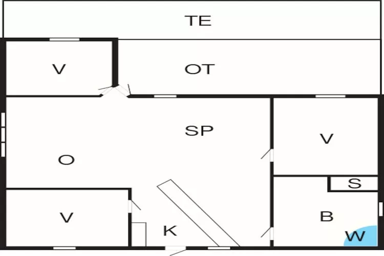 5 person holiday home in Nakskov-Floor plan
