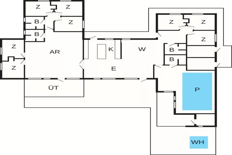 5 Sterne Ferienhaus in Bogense-Grundriss