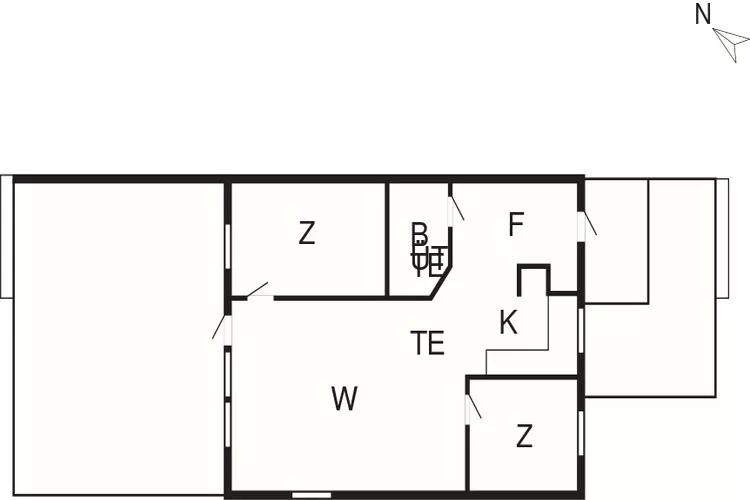 Ruhiges Designer-Ferienhaus in Læsø-Grundriss