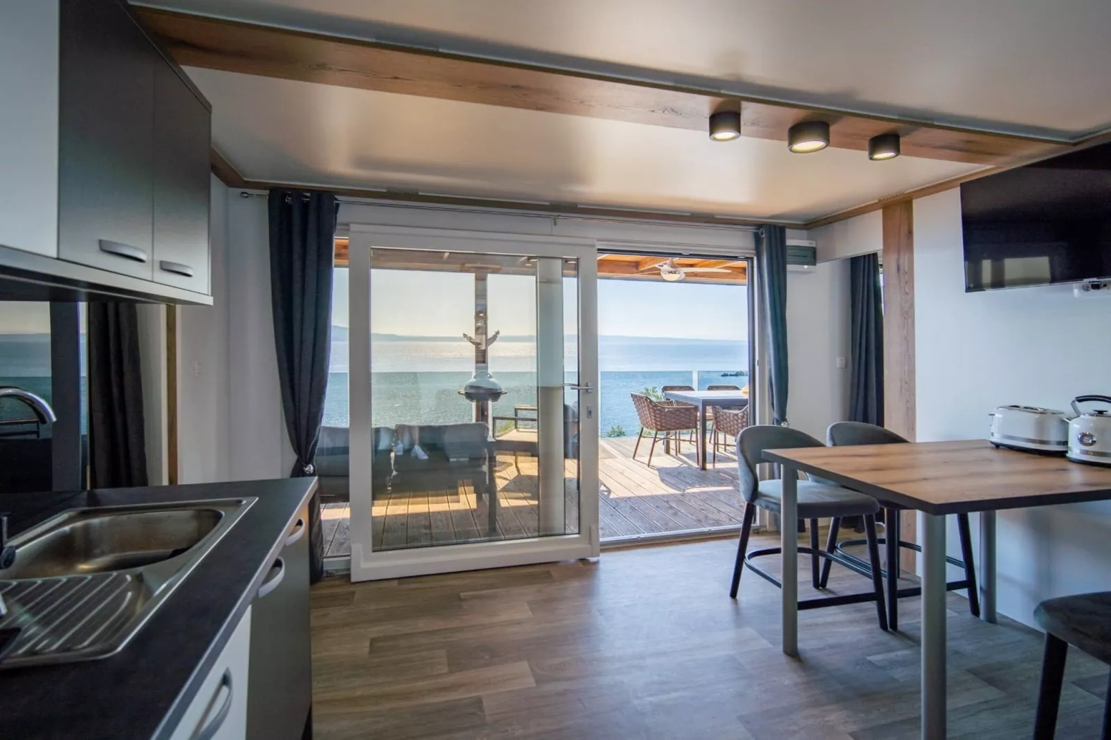 Seaside Deluxe Escape at Klenovica Camping - Two Bedroom Mobile Home with Hot-Tub  (owner 419)