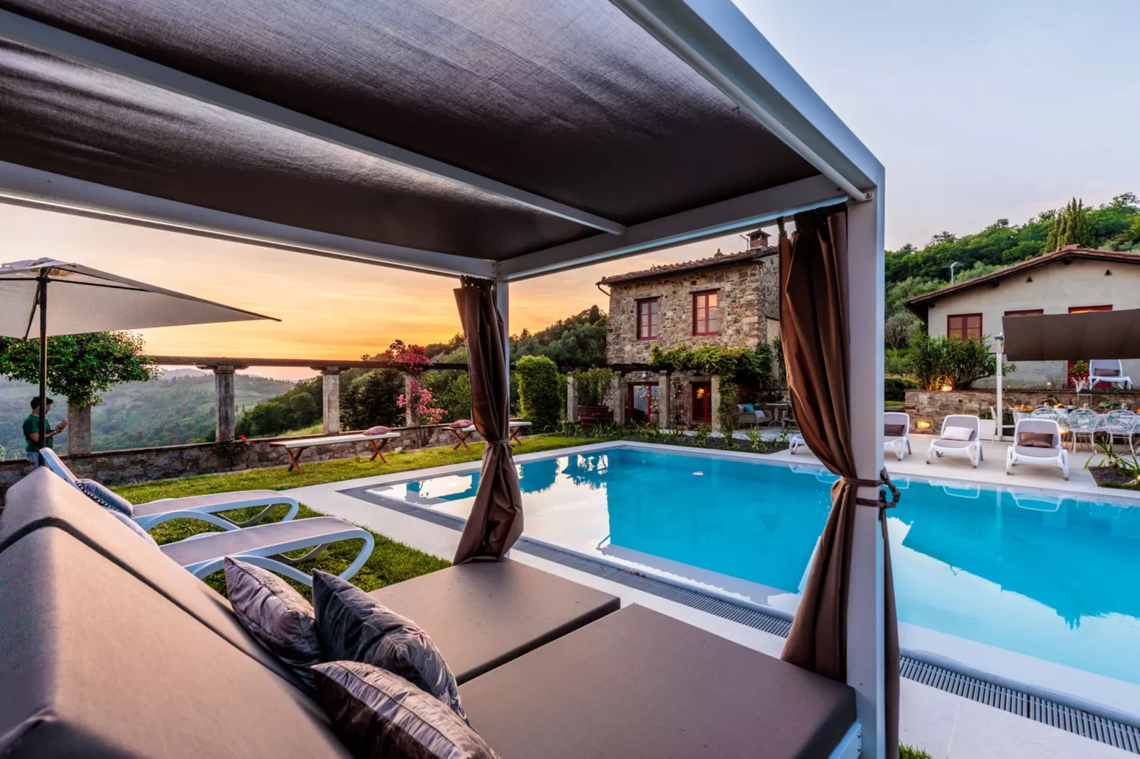 Villa Borbone - perched on the Lucca Hills