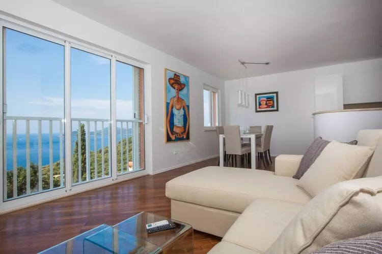 Apartments Nina - Two-Bedroom Apartment with Balcony and Sea View (Orašac)