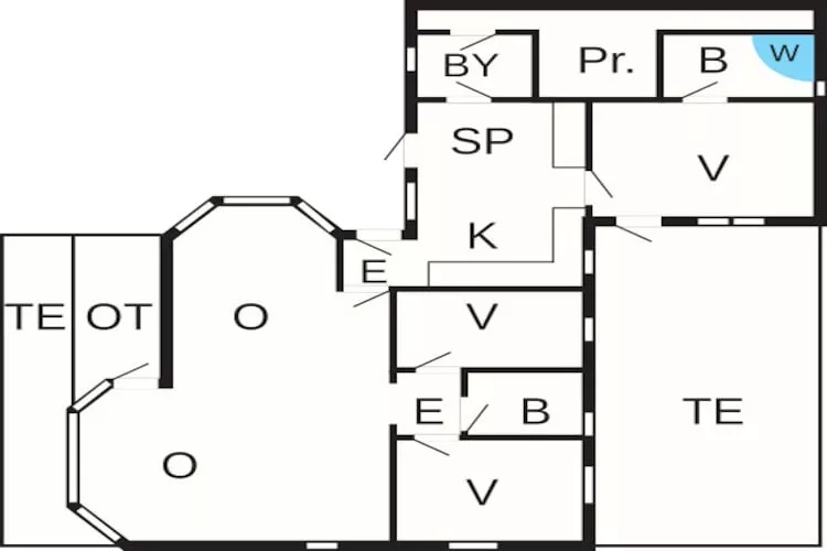 Maison de vacances pour 9 a Sæby-Plan d'étage