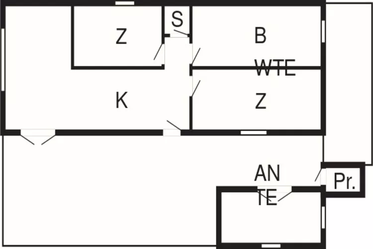 6 person holiday home in Thisted-Floor plan