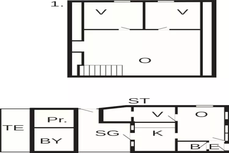 6 person holiday home in Nysted-Floor plan
