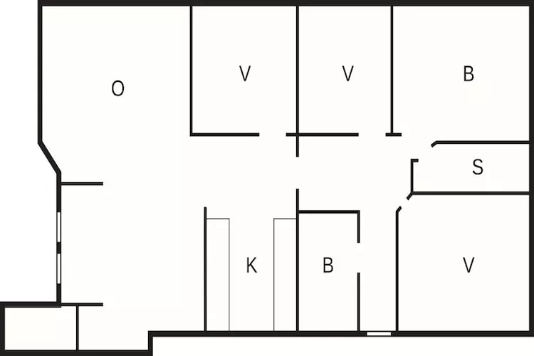 6 person holiday home in Tarm-Floor plan