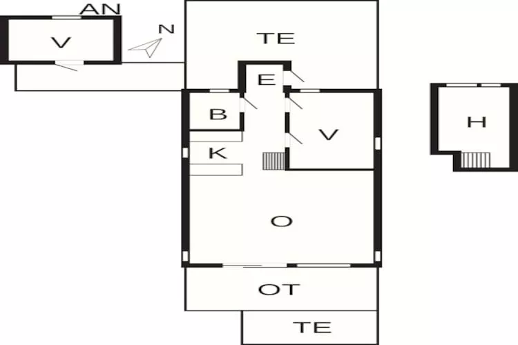 4 person holiday home in Ebeltoft-Floor plan