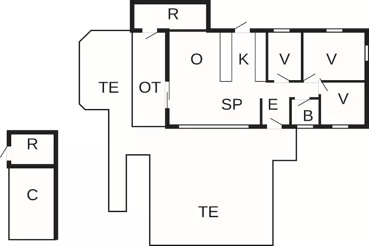 6 person holiday home in Læsø-Floor plan