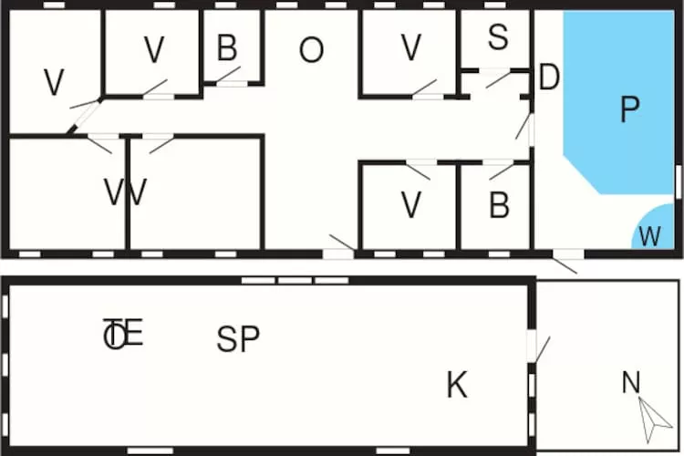 12 person holiday home in Lemvig-Floor plan