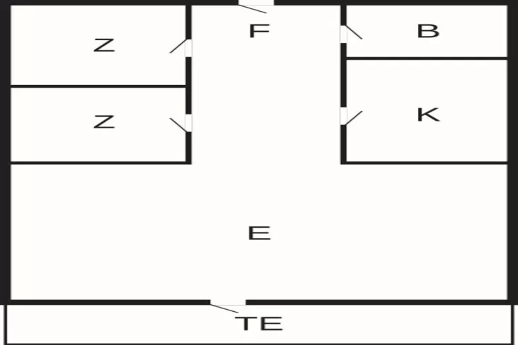4 person holiday home in Hjørring-By Traum-Floor plan