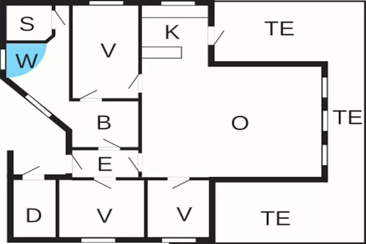 6 person holiday home in Spøttrup-By Traum-Floor plan