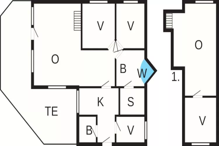 8 person holiday home in Nørre Nebel-Floor plan