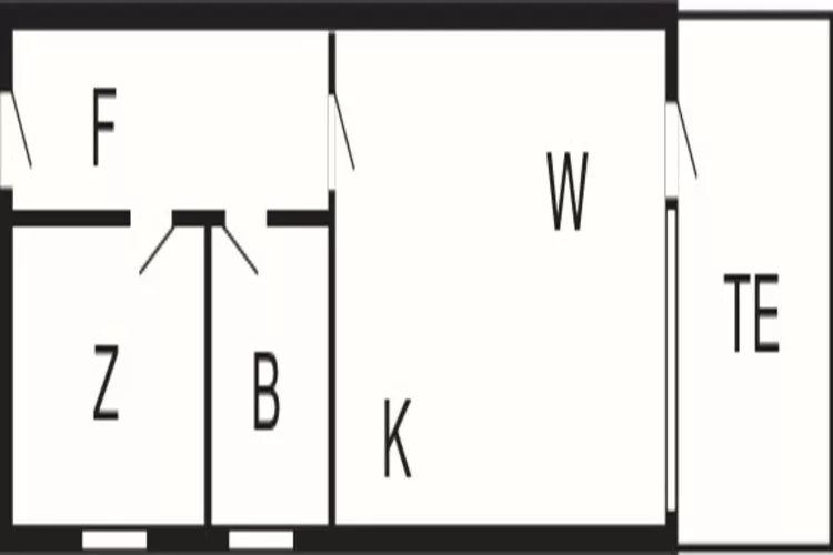 2 room,ground/1.floor-Grundriss