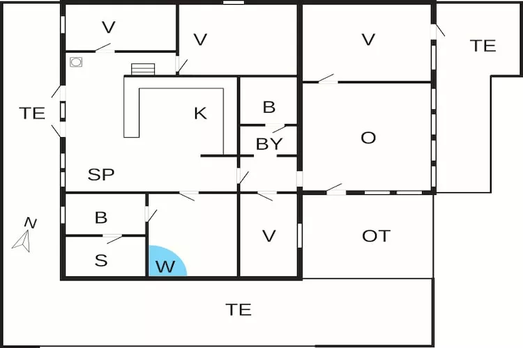 10 person holiday home in Harboøre-By Traum-Floor plan