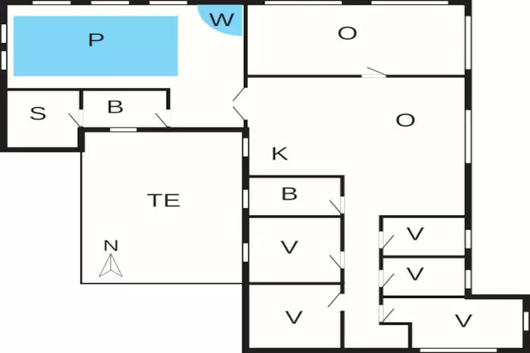 Maison de vacances pour 10 a Vestervig-By Traum-Plan d'étage