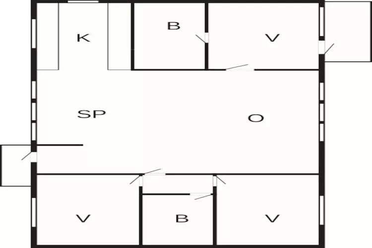 8 person holiday home in Vinderup-By Traum-Floor plan