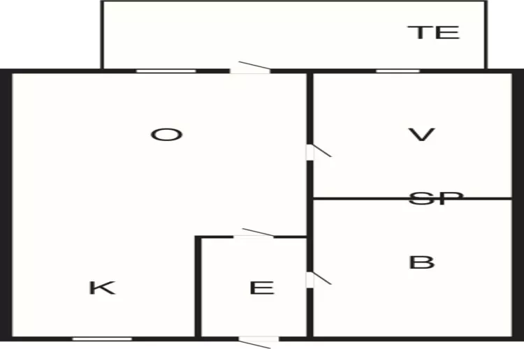 Maison de vacances pour 2 a Aakirkeby-By Traum-Plan d'étage
