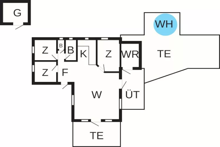 7 person holiday home in Hurup Thy-By Traum-Floor plan