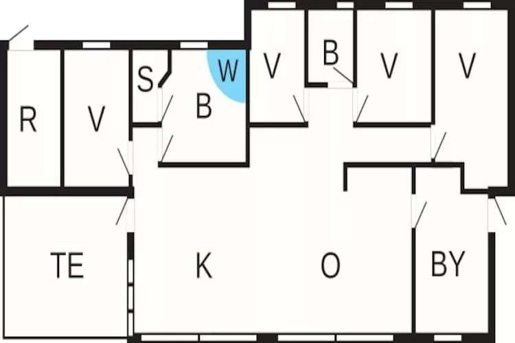 Maison de vacances pour 10 a Bjert-Plan